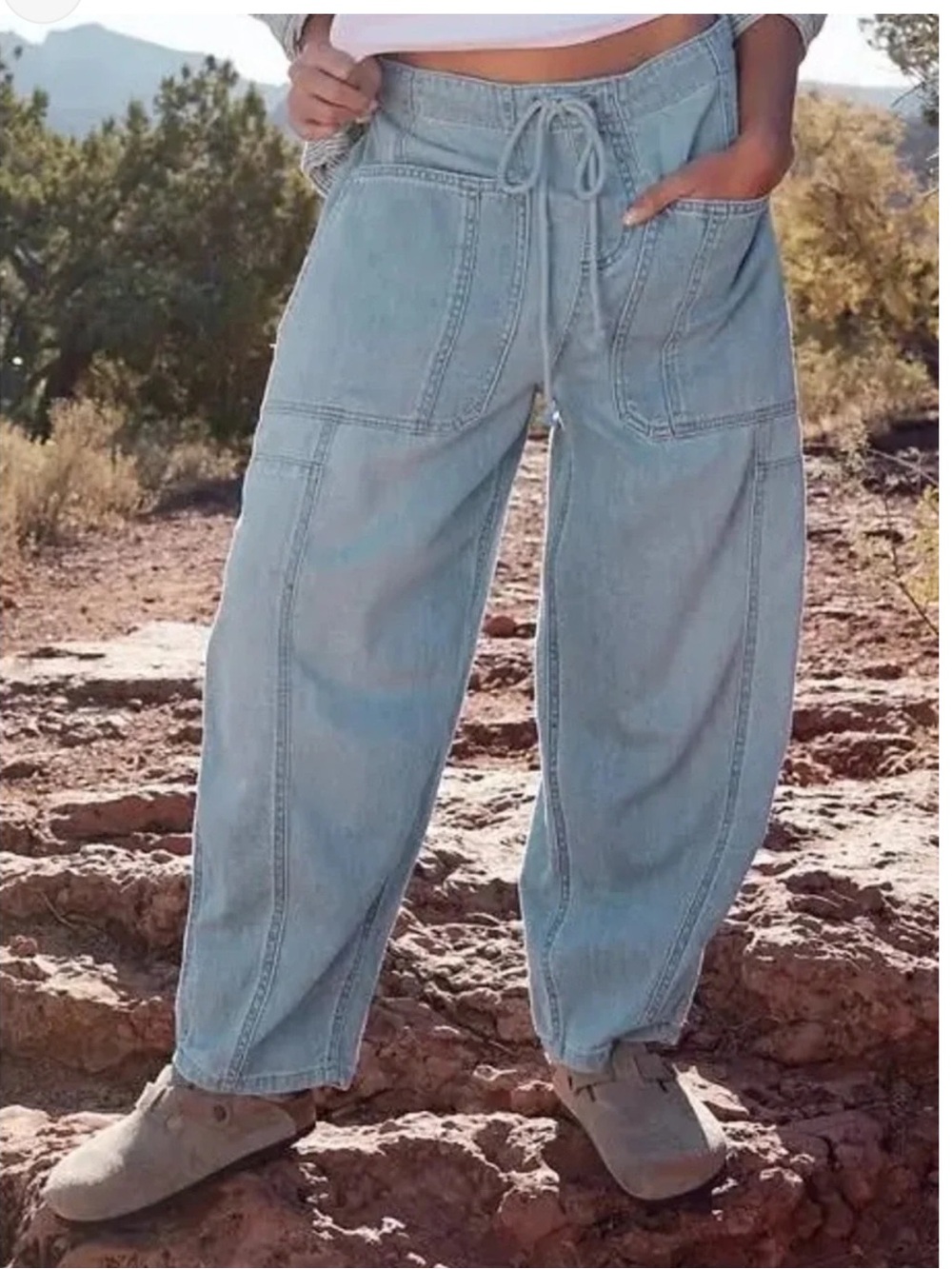We The Free Silverton Pull On Barrel Jeans Women’s Xs